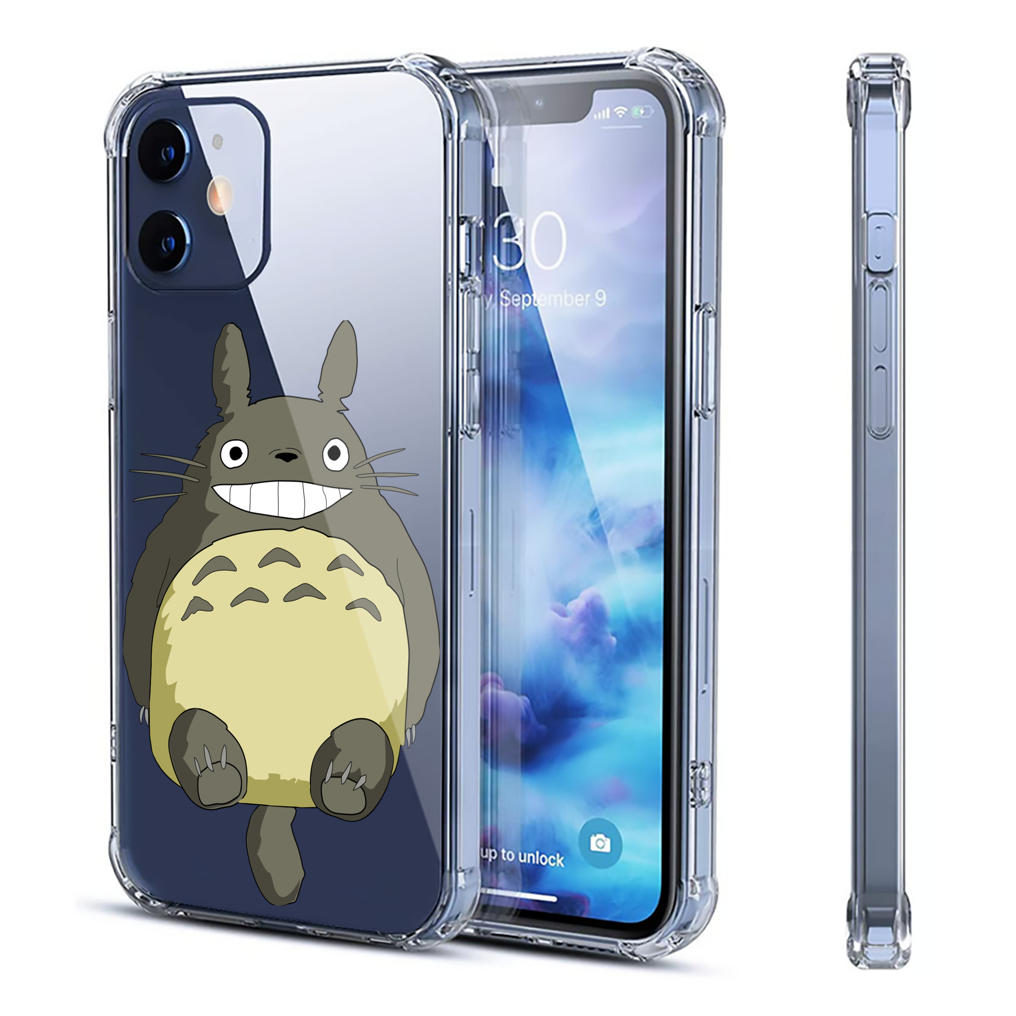 （画像用） となりのトトロ 草壁メイ 草壁サツキ My Neighbor Totoro Satsuki Kusakabe Mei Kusakabe 【iPhone 12シリーズ対応】透明スマホケース（クリアソフトケース）